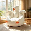 Reclining Extendable Bean Bag Sofa – Shredded Foam Filled Tatami Floor Lounger – Adjustable Goose Style Couch